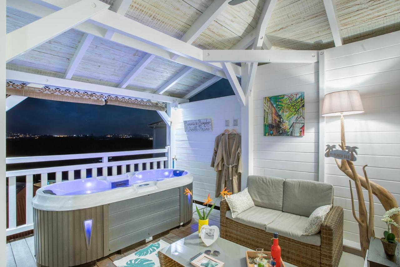 Bungalow Vanille Pacane - Vue Mer Avec Spa Prive Ле-Труаз-Иле Экстерьер фото